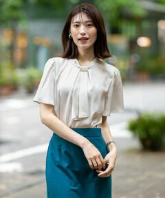 ANY SIS / エニィスィス シャツ・ブラウス | 【洗える】4WAY半袖 ボウブラウス