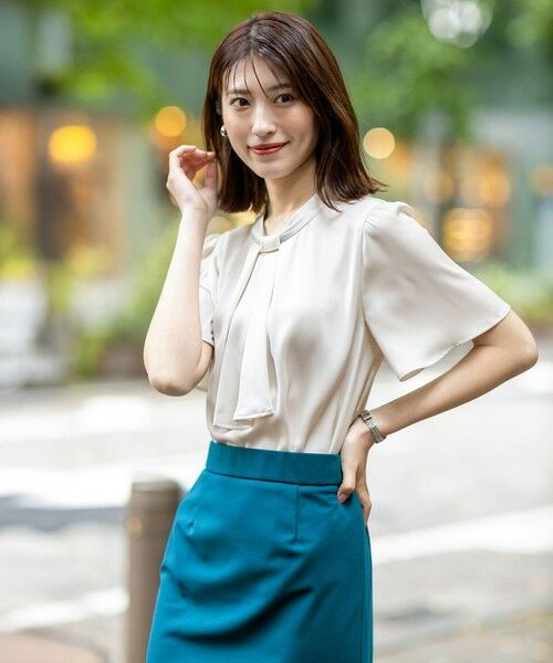 ANY SIS / エニィスィス シャツ・ブラウス | 【洗える】4WAY半袖 ボウブラウス | 詳細3