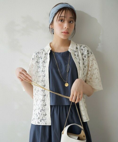 ANY SIS/エニィスィス 【洗える】レース シャツ オフ 2 ANY SIS/エニィスィス 【洗える】レース シャツ オフ 2
