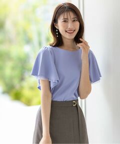 ANY SIS / エニィスィス カットソー | 【接触冷感・UVケア】着映えフリルスリーブ カットソー