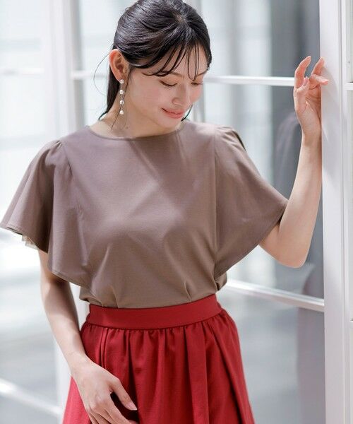 ANY SIS / エニィスィス カットソー | 【接触冷感・UVケア】着映えフリルスリーブ カットソー | 詳細11