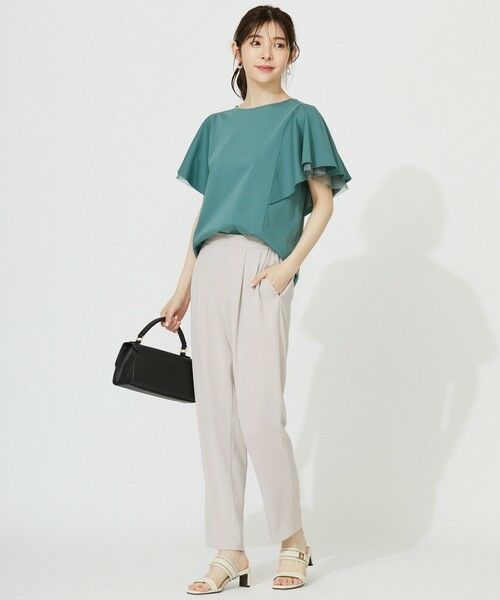 ANY SIS / エニィスィス カットソー | 【接触冷感・UVケア】着映えフリルスリーブ カットソー | 詳細13