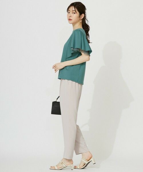 ANY SIS / エニィスィス カットソー | 【接触冷感・UVケア】着映えフリルスリーブ カットソー | 詳細15