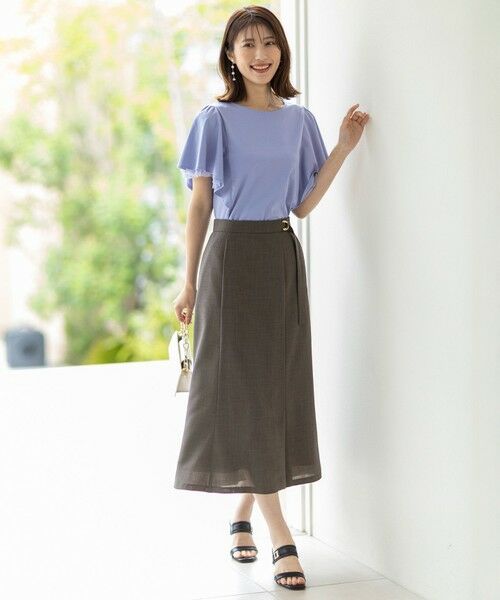 ANY SIS / エニィスィス カットソー | 【接触冷感・UVケア】着映えフリルスリーブ カットソー | 詳細18