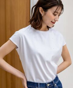 ANY SIS / エニィスィス カットソー | 【洗える】ビジュー付き カットソー