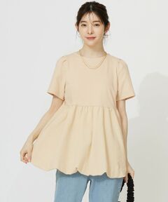 ANY SIS / エニィスィス カットソー | 【洗える】コンビネーションペプラム チュニック