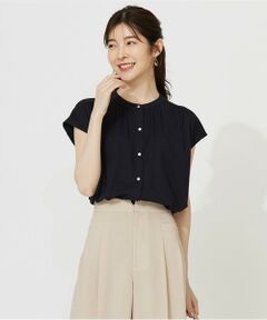 ANY SIS / エニィスィス シャツ・ブラウス | 【接触冷感・UVカット・洗える】ハイストレッチスムース2WAY ブラウス