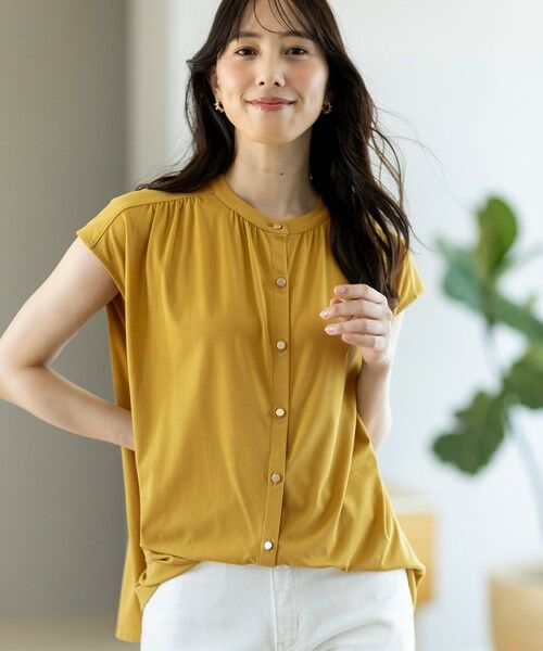 ANY SIS / エニィスィス シャツ・ブラウス | 【接触冷感・UVカット・洗える】ハイストレッチスムース2WAY ブラウス | 詳細21