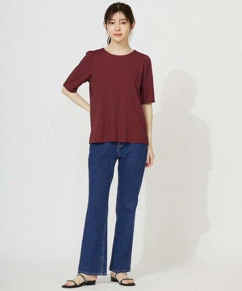 ANY SIS / エニィスィス カットソー | 【接触冷感・UVカット・洗える】ハイストレッチスムースタックスリーブ カットソー | 詳細4