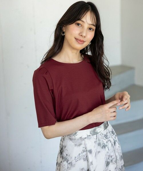 ANY SIS / エニィスィス カットソー | 【接触冷感・UVカット・洗える】ハイストレッチスムースタックスリーブ カットソー | 詳細2