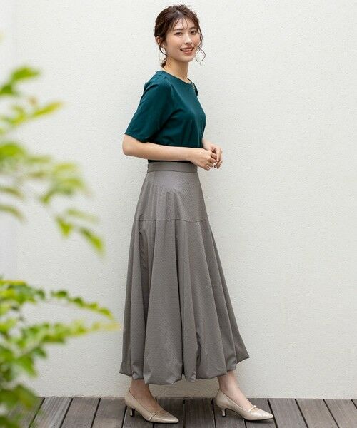 ANY SIS / エニィスィス カットソー | 【接触冷感・UVカット・洗える】ハイストレッチスムースタックスリーブ カットソー | 詳細15