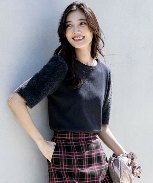 ANY SIS / エニィスィス ニット・セーター | 【洗える】シャギースリーブ ニット | 詳細4