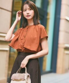 ANY SIS / エニィスィス シャツ・ブラウス | 【洗える】バンドカラーレイヤード ブラウス