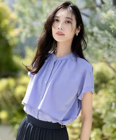 ANY SIS / エニィスィス シャツ・ブラウス | 【洗える】バンドカラーレイヤード ブラウス