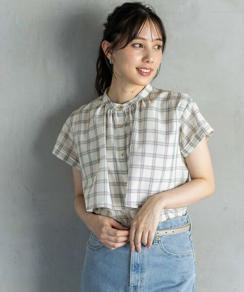 ANY SIS / エニィスィス シャツ・ブラウス | 【洗える】バンドカラーレイヤード ブラウス | 詳細14