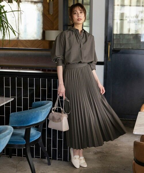 ANY SIS / エニィスィス シャツ・ブラウス | 【UVカット・アンチピリング・洗える】ウーステッドエステル シャツ | 詳細3