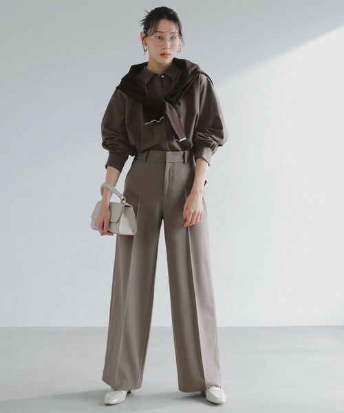 ANY SIS / エニィスィス シャツ・ブラウス | 【UVカット・アンチピリング・洗える】ウーステッドエステル シャツ | 詳細7