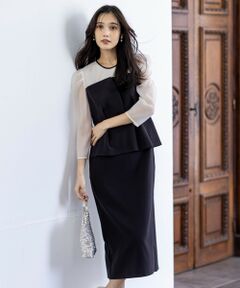 ANY SIS / エニィスィス ドレス | 【LilyCalin】ペプラムビスチェ ドレス