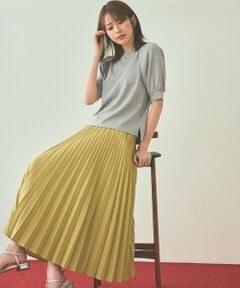 ANY SIS / エニィスィス ロング・マキシ丈スカート | 【UVカット・アンチピリング・洗える】ウーステッドエステル  プリーツスカート