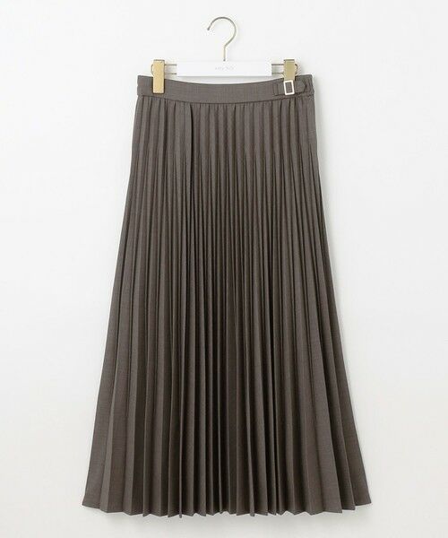 ANY SIS / エニィスィス ロング・マキシ丈スカート | 【UVカット・アンチピリング・洗える】ウーステッドエステル  プリーツスカート | 詳細12