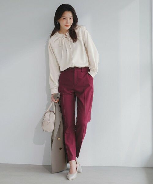 ANY SIS / エニィスィス シャツ・ブラウス | 【前後着用可能】ギャザーネック ブラウス | 詳細1