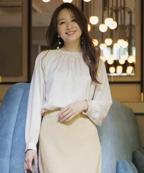 ANY SIS / エニィスィス シャツ・ブラウス | 【前後着用可能】ギャザーネック ブラウス | 詳細3