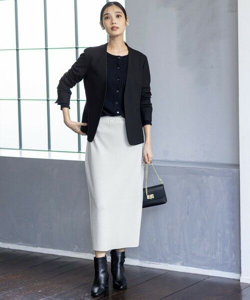 ANY SIS / エニィスィス ノーカラージャケット | ビューティサーモ2WAYストレッチ ノーカラージャケット | 詳細2