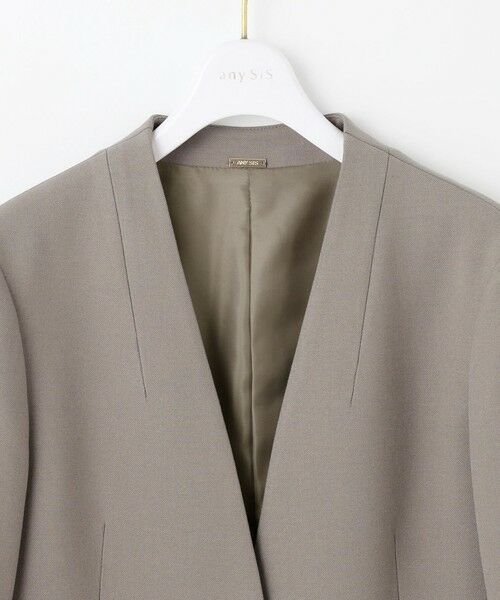ANY SIS / エニィスィス ノーカラージャケット | ビューティサーモ2WAYストレッチ ノーカラージャケット | 詳細10