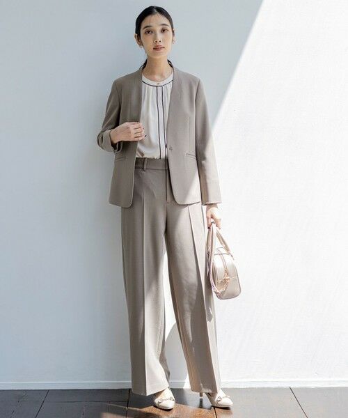 ANY SIS / エニィスィス ノーカラージャケット | ビューティサーモ2WAYストレッチ ノーカラージャケット | 詳細5