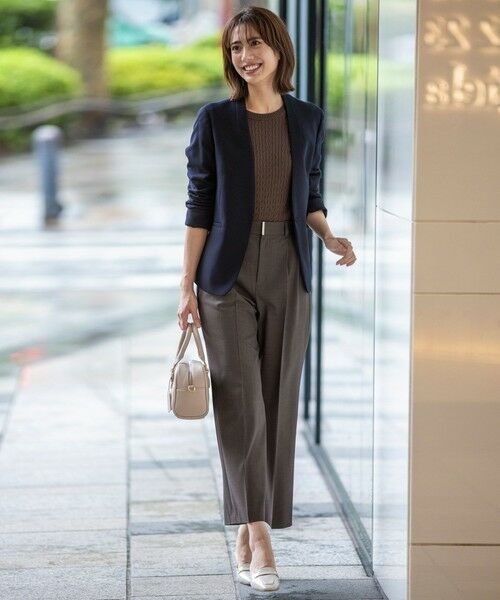 ANY SIS / エニィスィス ノーカラージャケット | ビューティサーモ2WAYストレッチ ノーカラージャケット | 詳細19