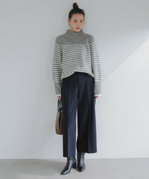 ANY SIS / エニィスィス その他パンツ | ビューティサーモ2WAYストレッチ ワイドパンツ(ネイビー)