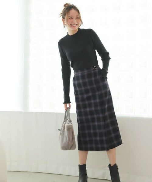 ANY SIS / エニィスィス ミニ・ひざ丈スカート | ビューティサーモ2WAYストレッチチェック スカート | 詳細16