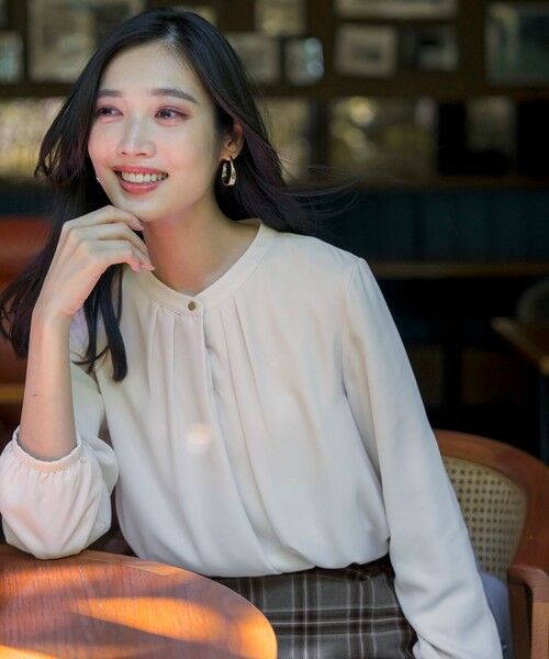 ANY SIS / エニィスィス シャツ・ブラウス | 【裏起毛】エニポカ バンドカラー ブラウス | 詳細1