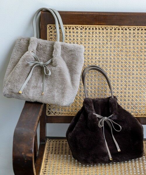 ANY SIS / エニィスィス ショルダーバッグ | 【2WAY】フェイクファーリボン バッグ | 詳細3