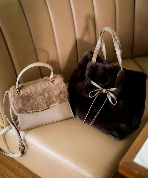 ANY SIS / エニィスィス ショルダーバッグ | 【2WAY】フェイクファーリボン バッグ | 詳細19
