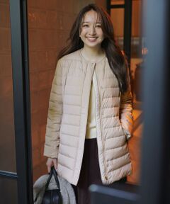 ANY SIS / エニィスィス ダウンジャケット・ベスト | 【2WAY】ノーカラーミドル ダウン