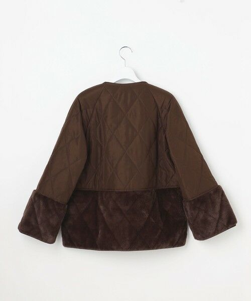 ANY SIS / エニィスィス テーラードジャケット | フェイクファーコンビキルティング アウター | 詳細10