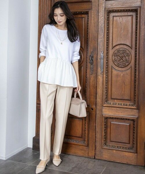 ANY SIS / エニィスィス カットソー | スムースコンビペプラム カットソー | 詳細5