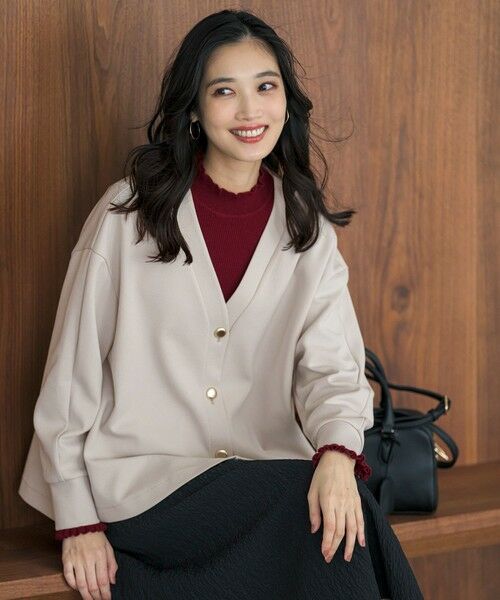 ANY SIS / エニィスィス カーディガン・ボレロ | カットジョーゼット カーディガン | 詳細15