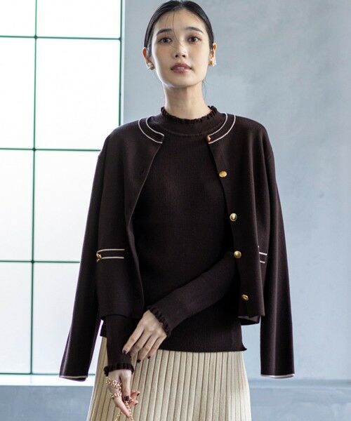 ANY SIS / エニィスィス カーディガン・ボレロ | CICA加工 ニット ジャケット | 詳細18