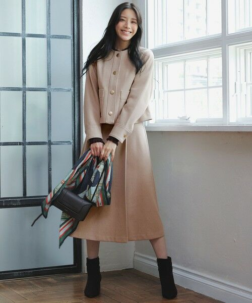 ANY SIS/エニィスィス 【2SET】ジャケット × フレアスカート セット ベージュ L ANY SIS/エニィスィス 【2SET】ジャケット × フレアスカート セット ベージュ L