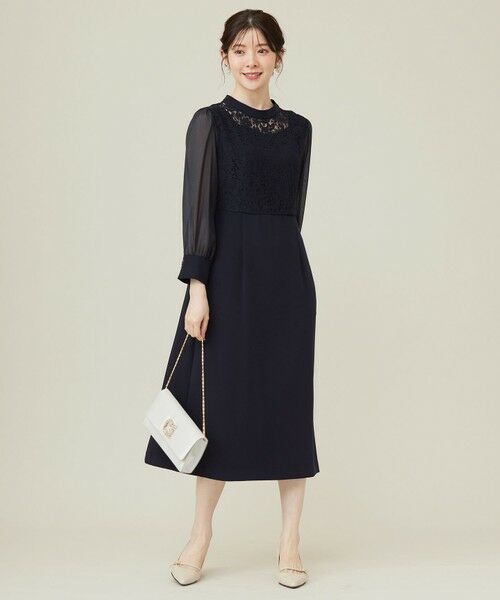 ANY SIS / エニィスィス ドレス | 【洗える】Nobleコンビ ドレス | 詳細9