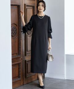 美品 any SIS ビスチェ ディテールドレス ワンピース ブラック L ANY SIS 【BAILA12月号掲載・貴島明日香さんコラボ】ドッキング