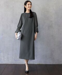 ANY SIS / エニィスィス ドレス | 【洗える】ベルスリーブナロー ドレス