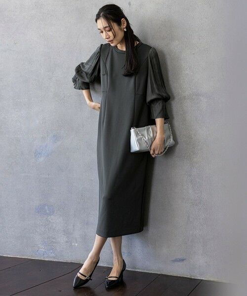 ANY SIS / エニィスィス ドレス | 【洗える】ベルスリーブナロー ドレス | 詳細14