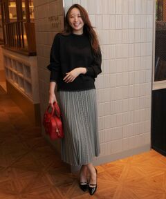 ANY SIS / エニィスィス セットアップ | 【2SET】ボリューム ニット×プリーツ スカート セット