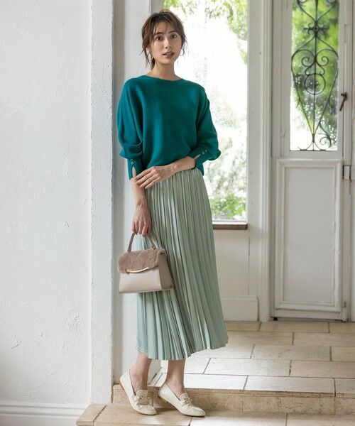 ANY SIS / エニィスィス セットアップ | 【2SET】ボリューム ニット×プリーツ スカート セット | 詳細7