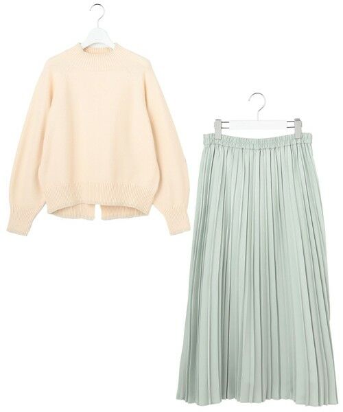 ANY SIS / エニィスィス セットアップ | 【2SET】ボリューム ニット×プリーツ スカート セット | 詳細10