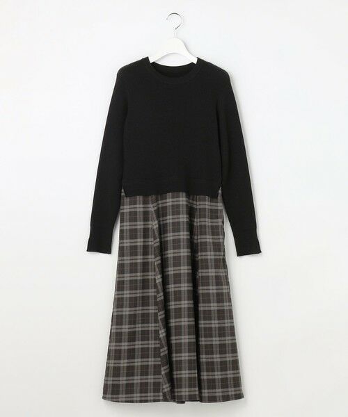 ANY SIS / エニィスィス ロング・マキシ丈ワンピース | ドッキングニット ワンピース | 詳細5