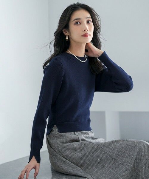 ANY SIS / エニィスィス ロング・マキシ丈ワンピース | ドッキングニット ワンピース | 詳細8